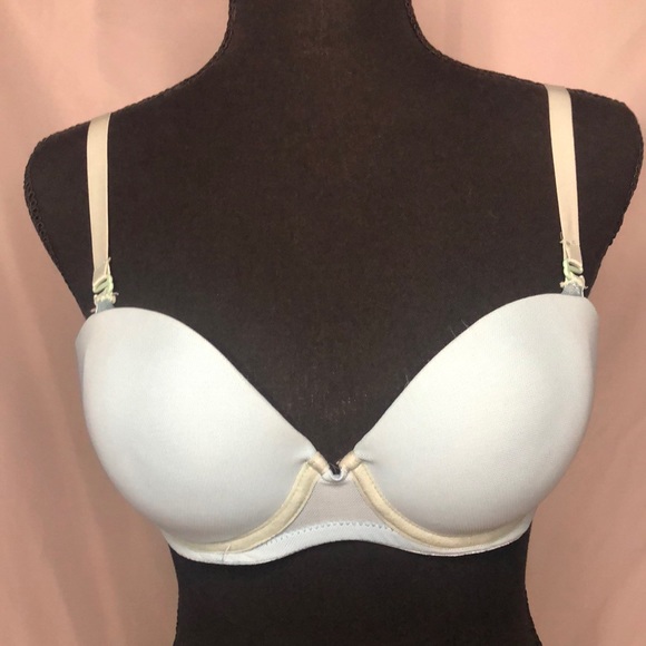 LA VIE EN ROSE light blue and green bra. Size 34 C. - Picture 1 of 12